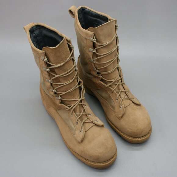 Addison Men's 15.5 W Wide Temperate Weather Desert Tan GoreTex US Combat Boots - Picture 6 of 12